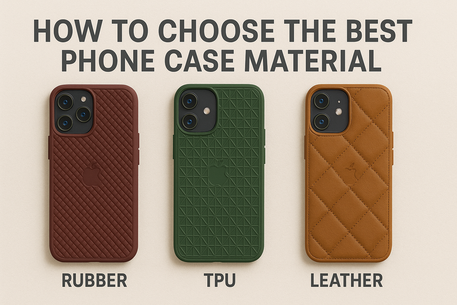 How to Choose the Best Phone Case Material: Silicone vs. TPU vs. Leath Million Cases How to Choose the Best Phone Case Material: Silicone vs. TPU vs. Leath Million Cases