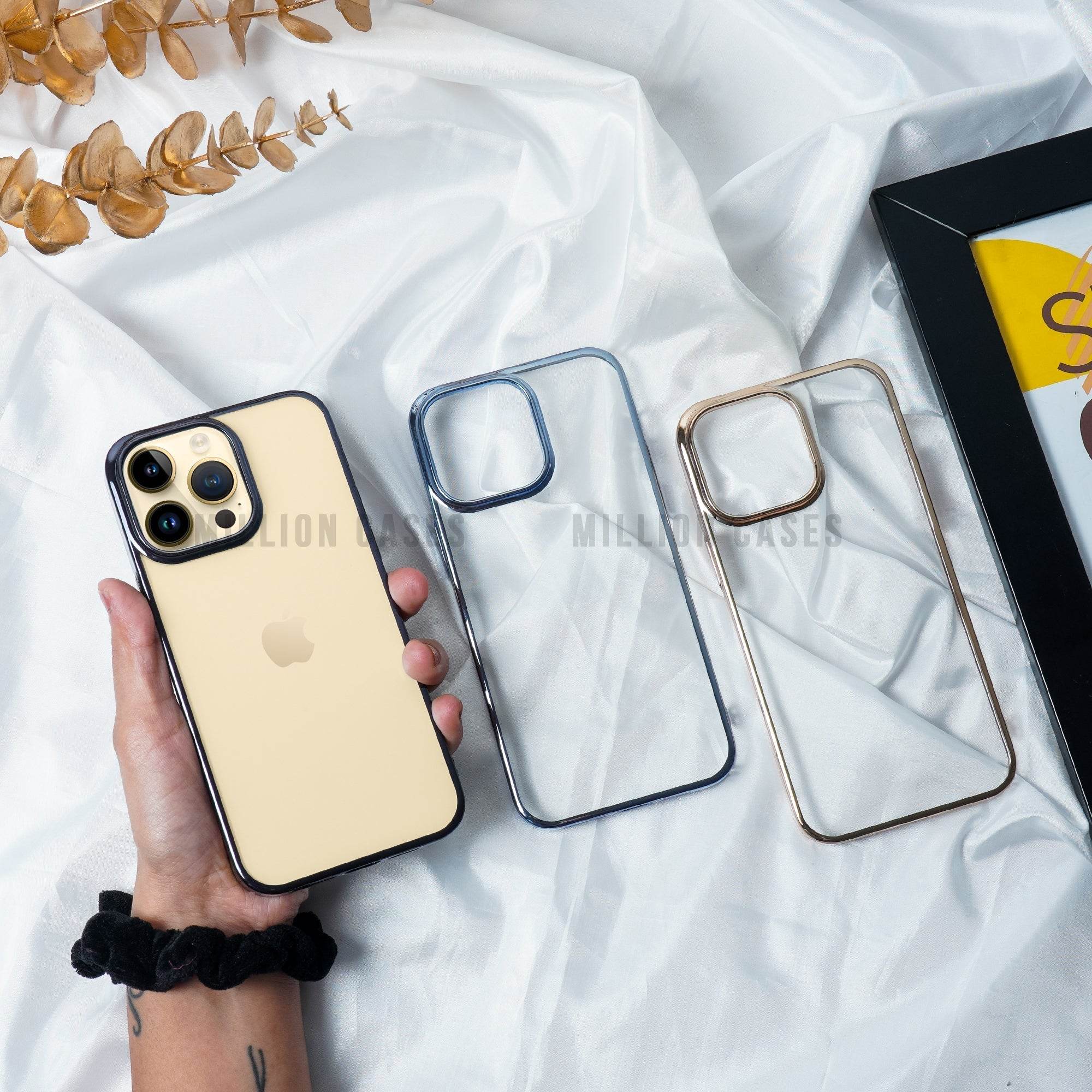 iPhone 14 Series Electroplating Clear Back Case - Million Cases
