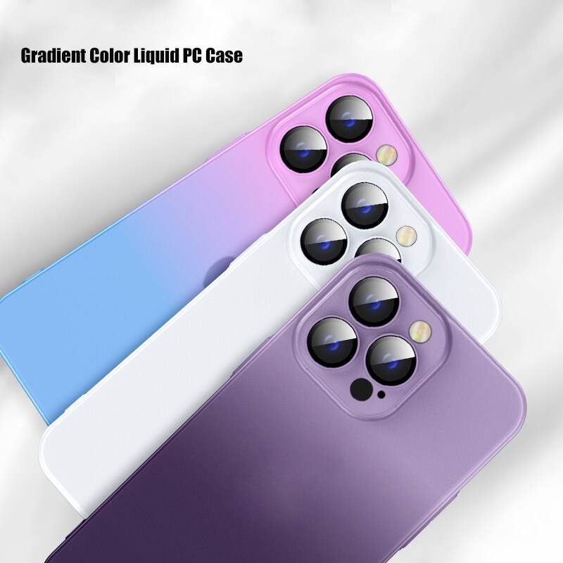 iPhone 14 Series Frosted Matte Gradient Back Case - Million Cases