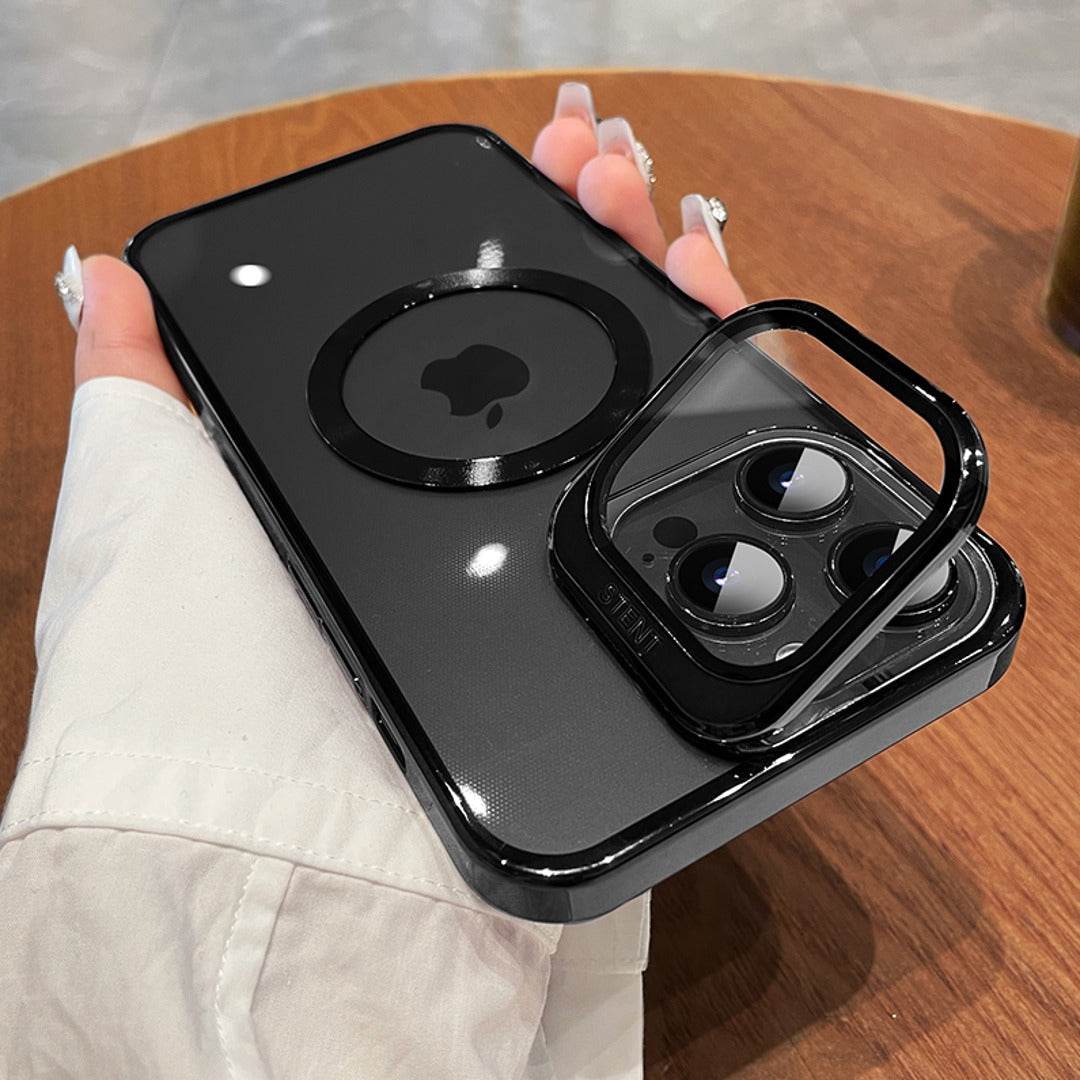 iPhone 14 Series Luxury MagSafe Camera Protector Stand Case - Million Cases