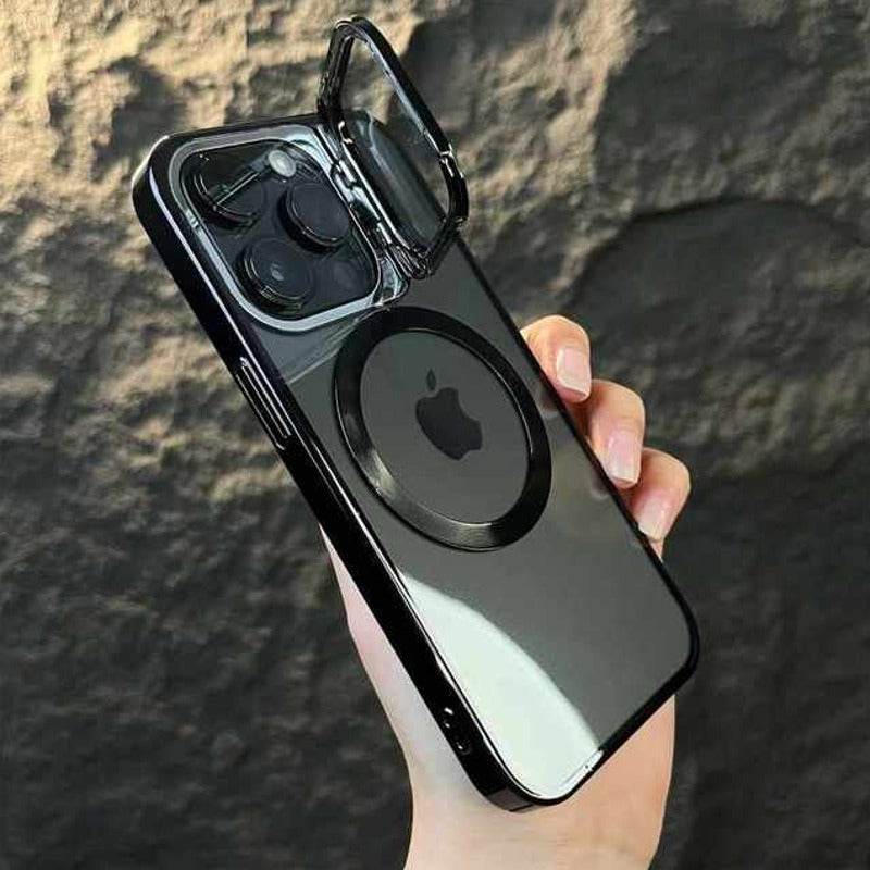iPhone 14 Series Luxury MagSafe Camera Protector Stand Case - Million Cases