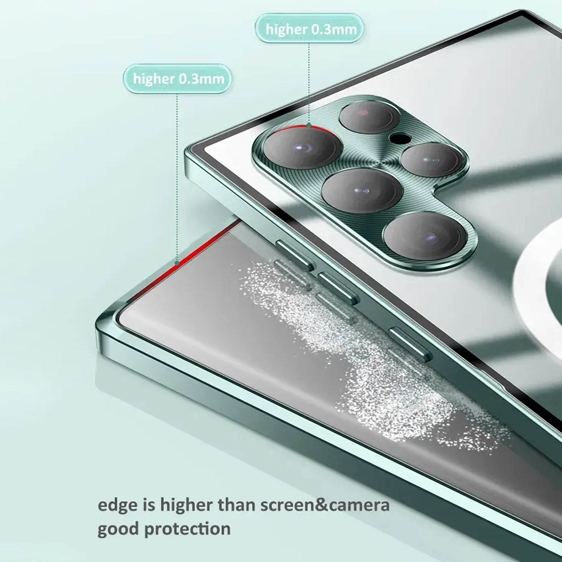 Luxury Ultra-Thin Magsafe Matte Metal Frame Case - Samsung - Million Cases