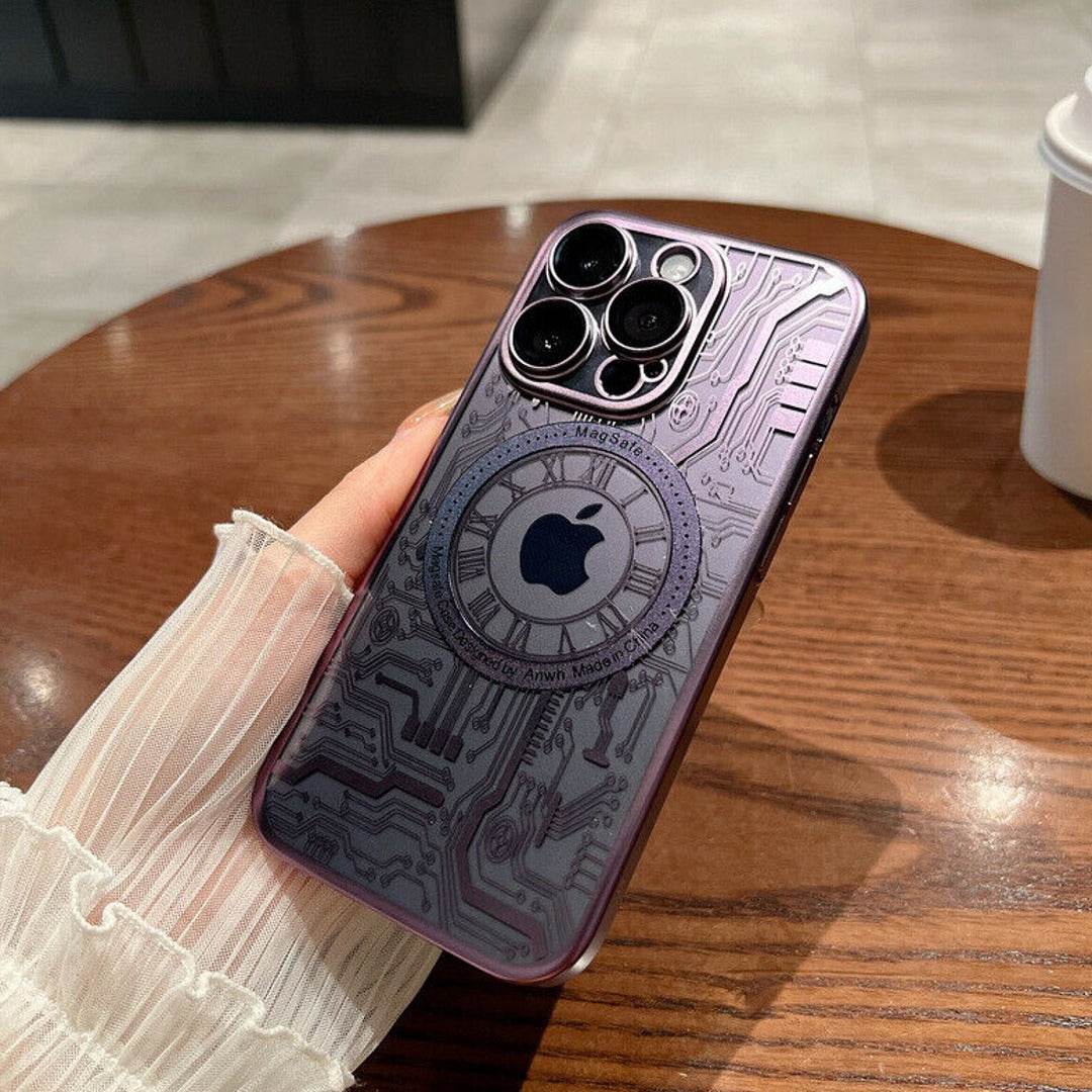 iPhone 13 Series Electroplated Clock Pattern Case - Million Cases