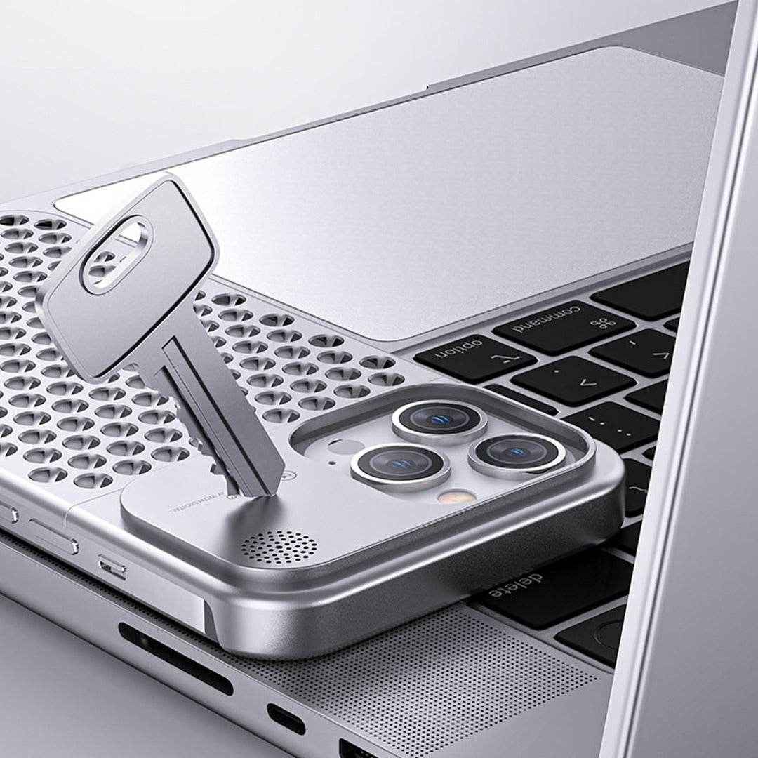 iPhone 14 Series Aero Mesh ® Metallic Hybrid Case - Million Cases