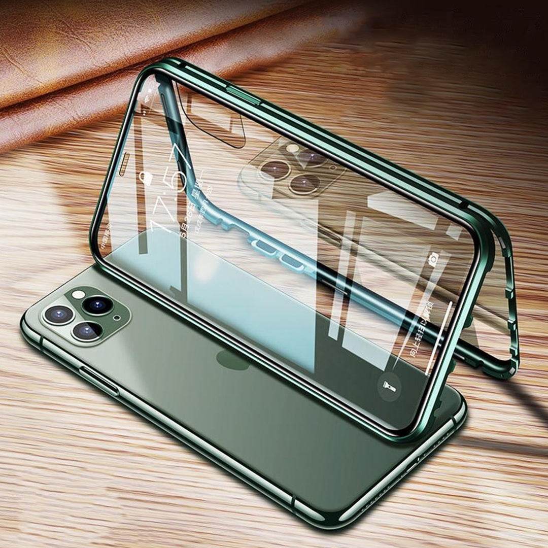 iPhone - Auto Fit Magnetic Glass Camera Protective Case - Million Cases
