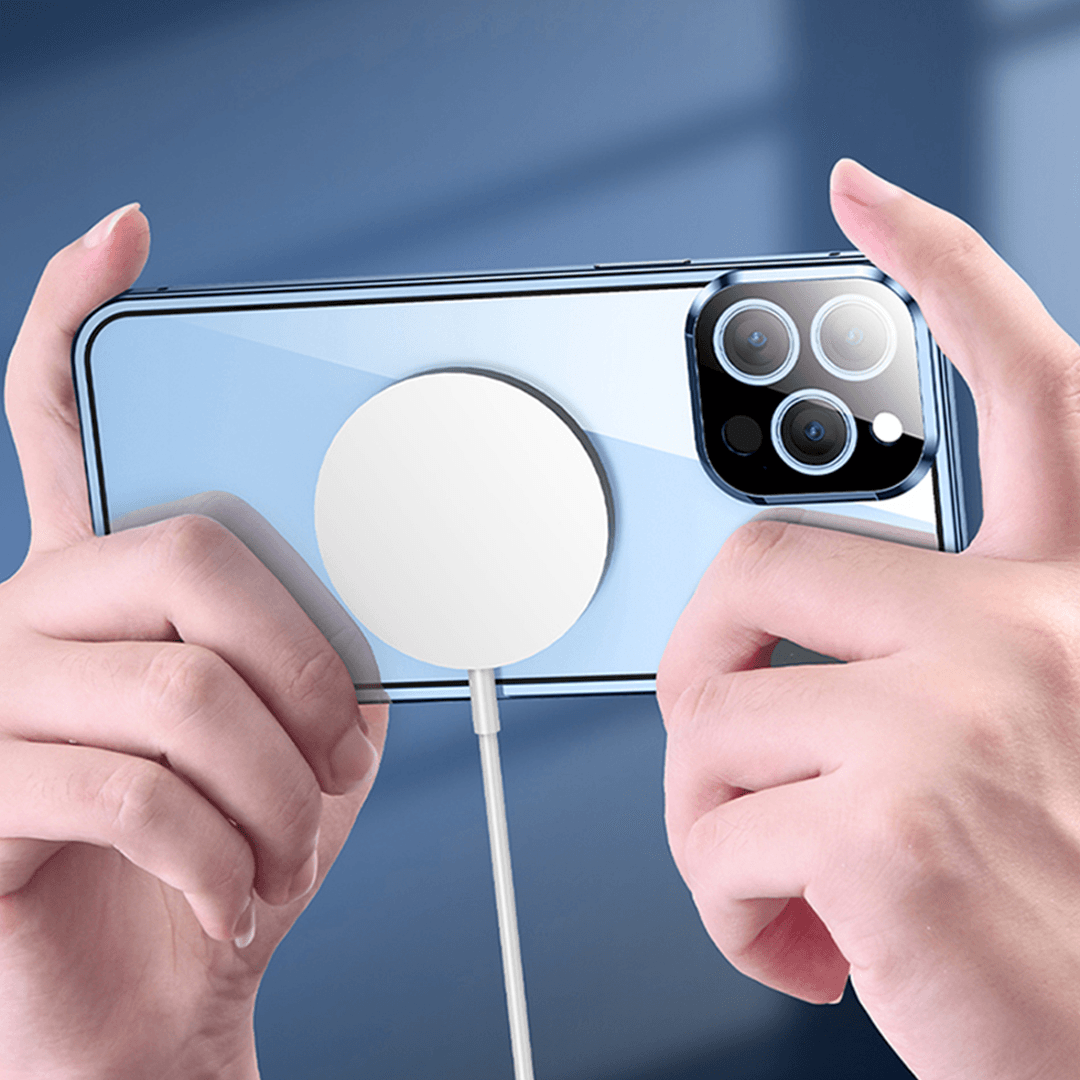iPhone - Auto Fit Magnetic Glass Camera Protective Case - Million Cases