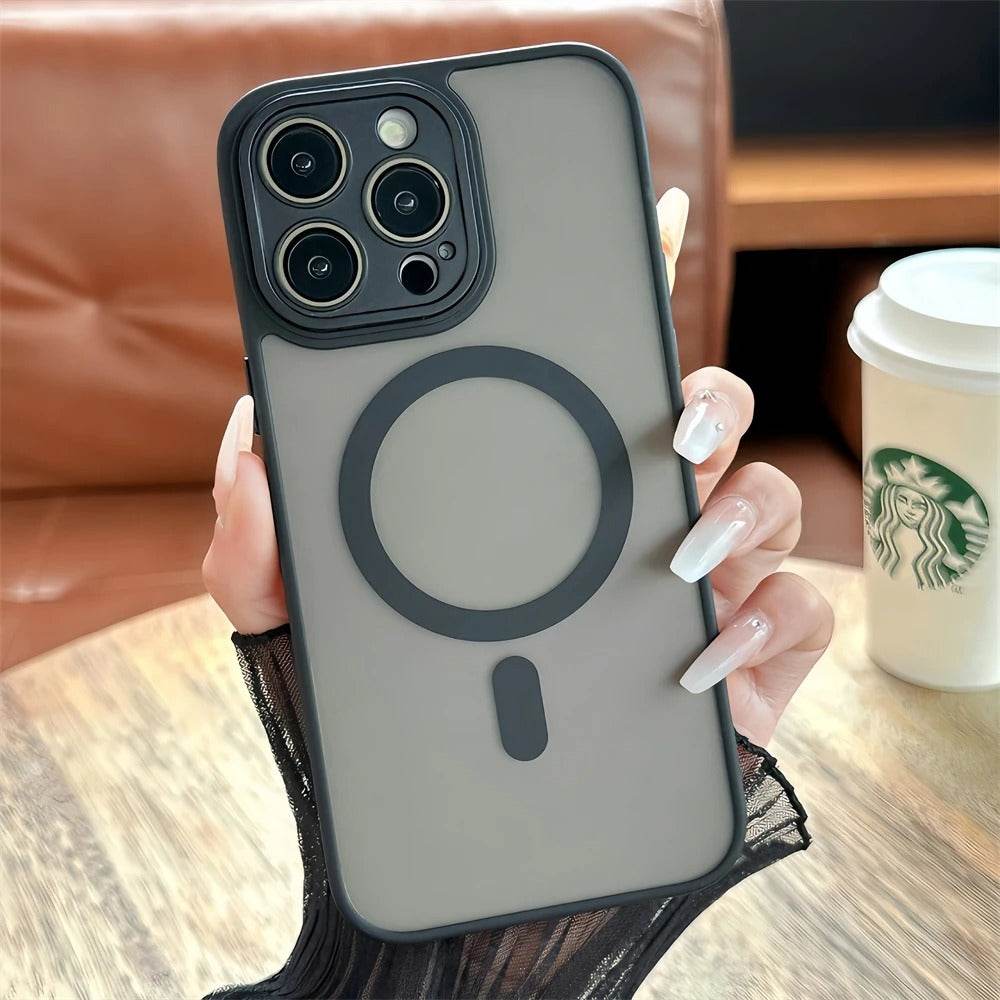 iPhone 15 Series Magnetic Matte Translucent Magsafe Case - Million Cases