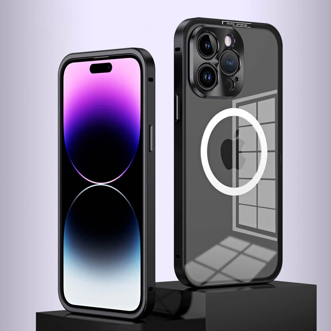 iPhone 14 Series Transparent Metal Magsafe Case - Million Cases