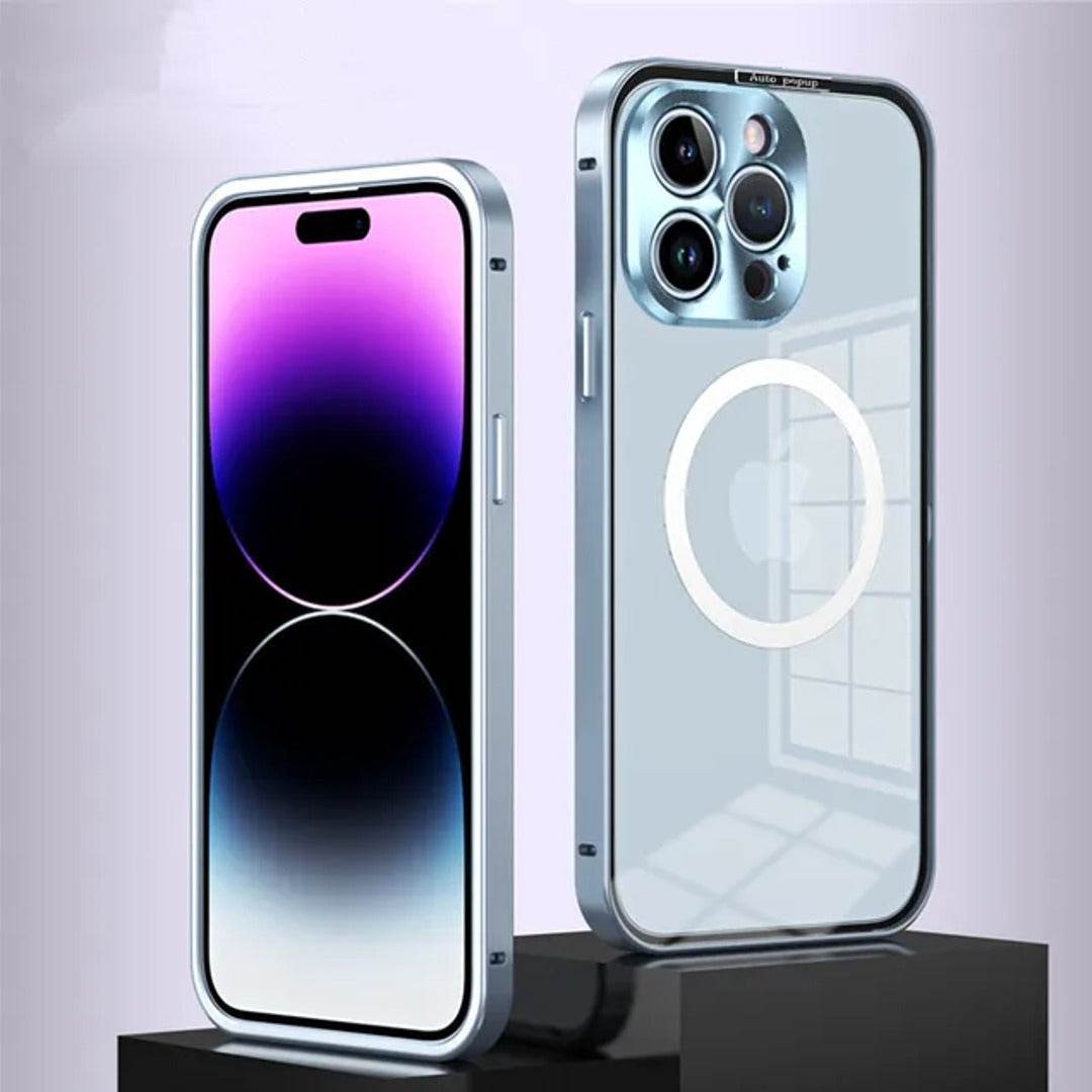 iPhone 14 Series Transparent Metal Magsafe Case - Million Cases