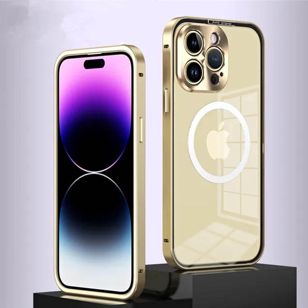 iPhone 14 Series Transparent Metal Magsafe Case - Million Cases