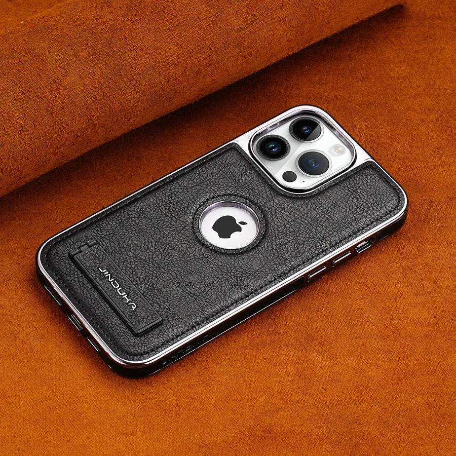 Genuine Leather Bracket Holder Case - iPhone - Million Cases