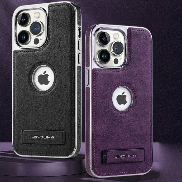 Genuine Leather Bracket Holder Case - iPhone - Million Cases