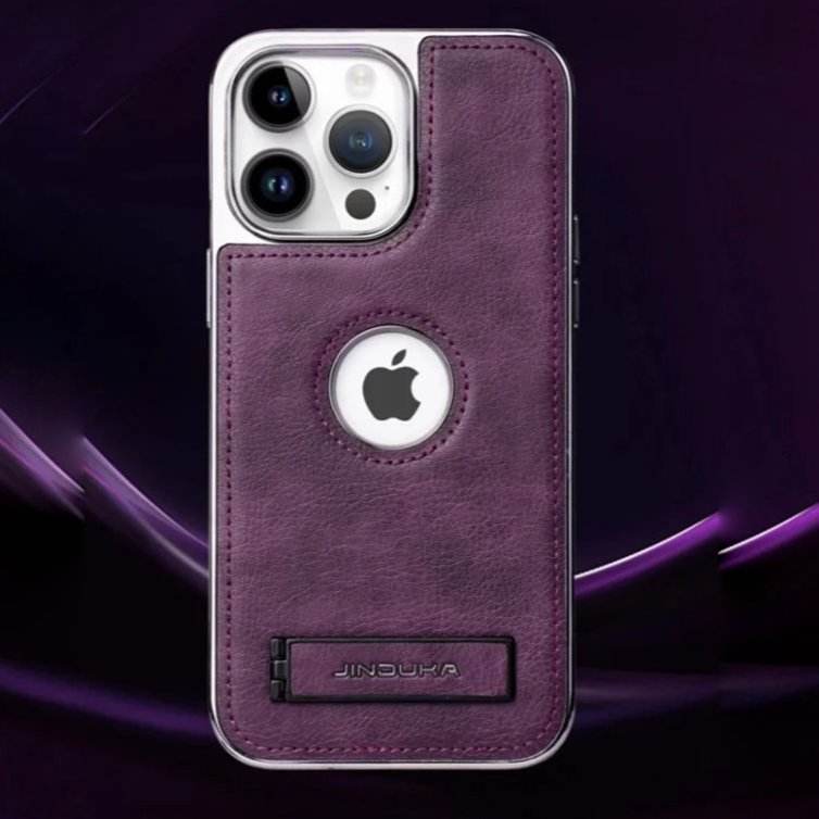 Genuine Leather Bracket Holder Case - iPhone - Million Cases