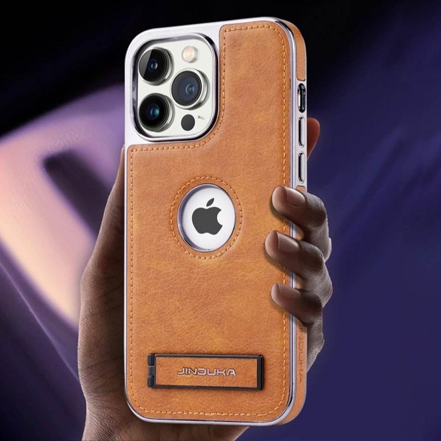 Genuine Leather Bracket Holder Case - iPhone - Million Cases