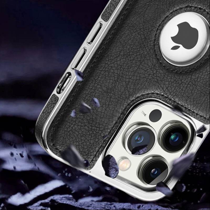 Genuine Leather Bracket Holder Case - iPhone - Million Cases