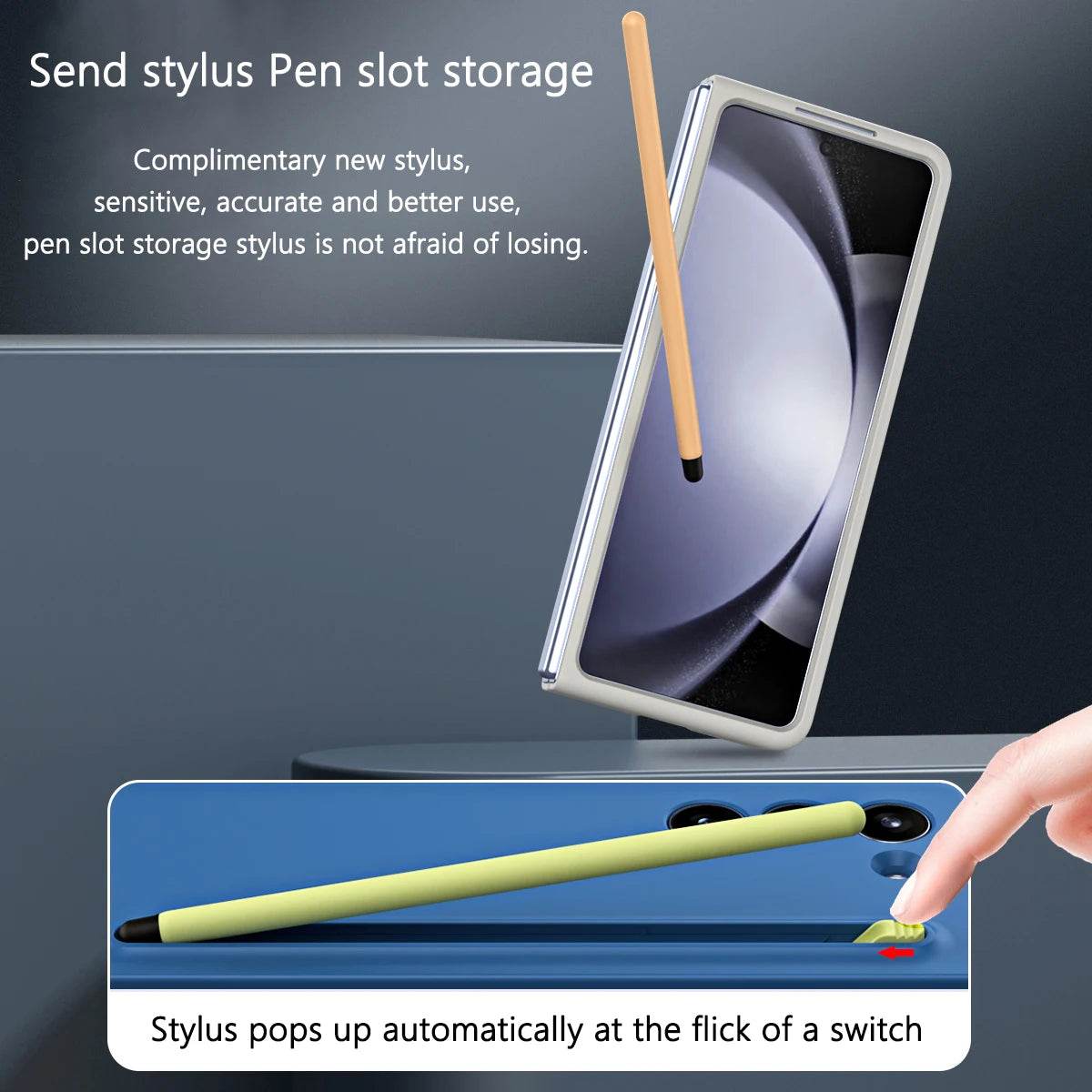 Galaxy Z Fold5 Flexi Shield Slim S-Pen Slot Edition Case - Million Cases