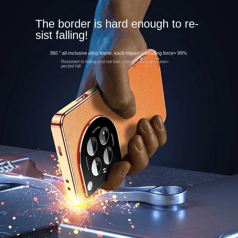 Aluminium Frame Leather Back Case - OnePlus - Million Cases