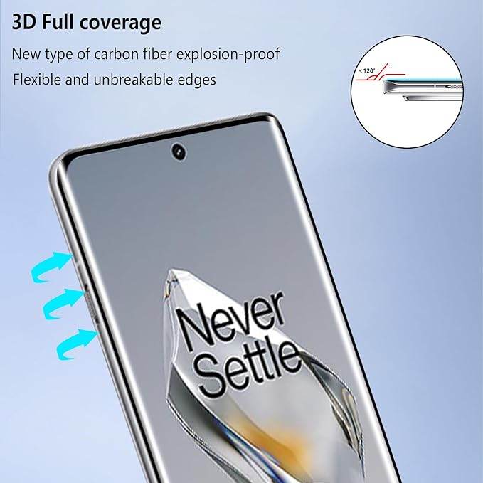OnePlus 12 Full Liquid Glue UV Tempered Glass - Million Cases