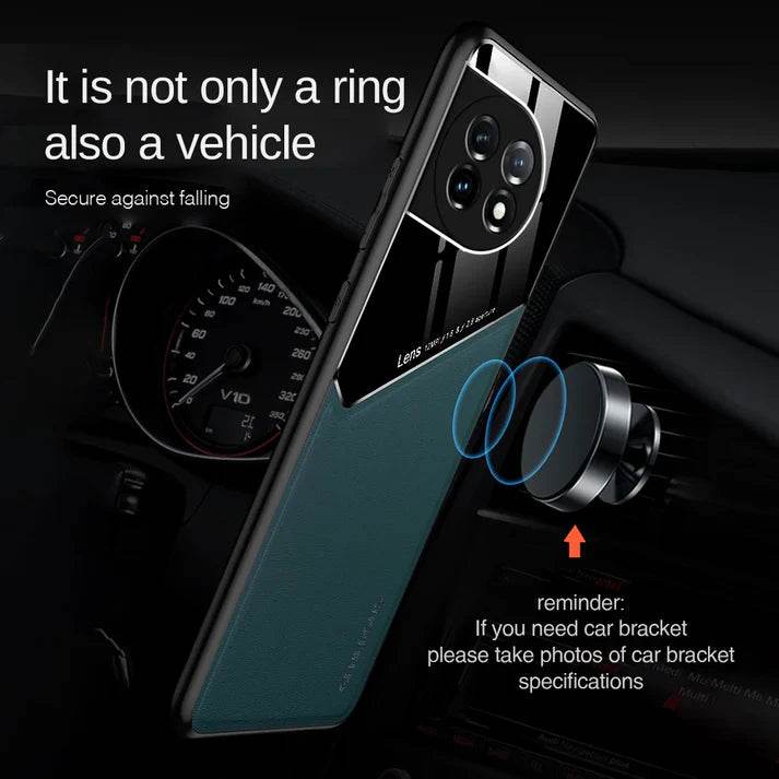 OnePlus 11 Series Vintage Leather Magnetic Holder Case - Million Cases