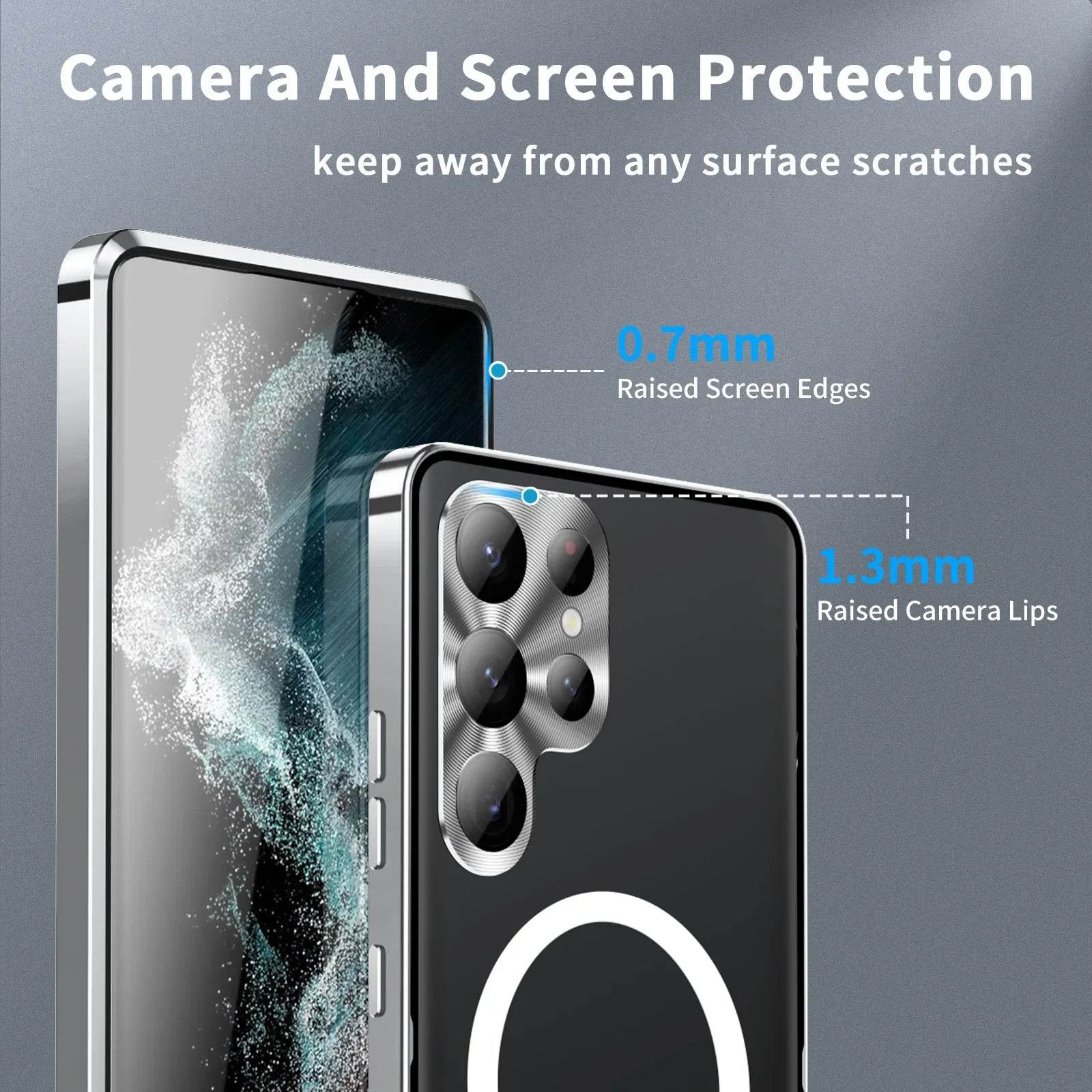 Luxury Ultra-Thin Magsafe Matte Metal Frame Case - Samsung - Million Cases