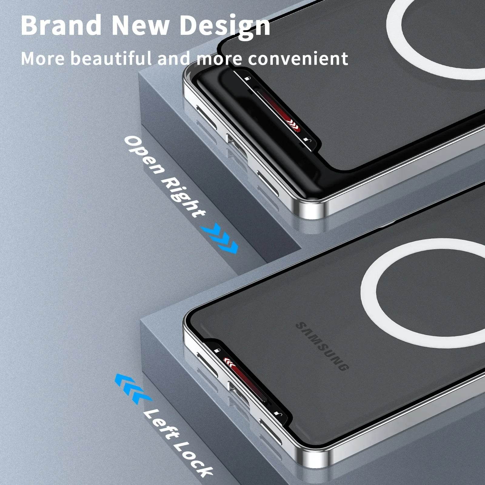 Luxury Ultra-Thin Magsafe Matte Metal Frame Case - Samsung - Million Cases