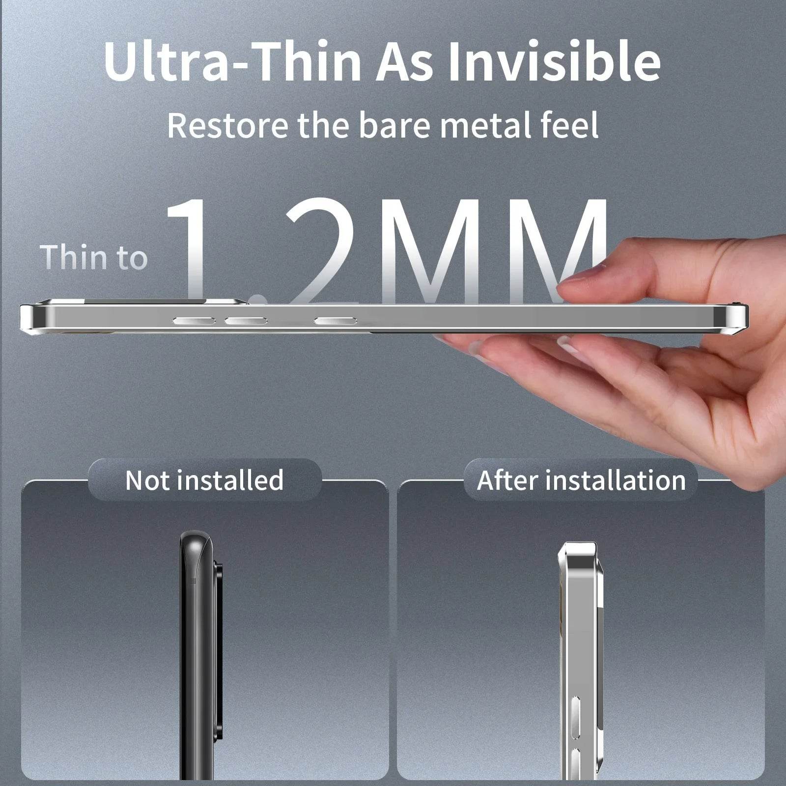 Luxury Ultra-Thin Magsafe Matte Metal Frame Case - Samsung - Million Cases