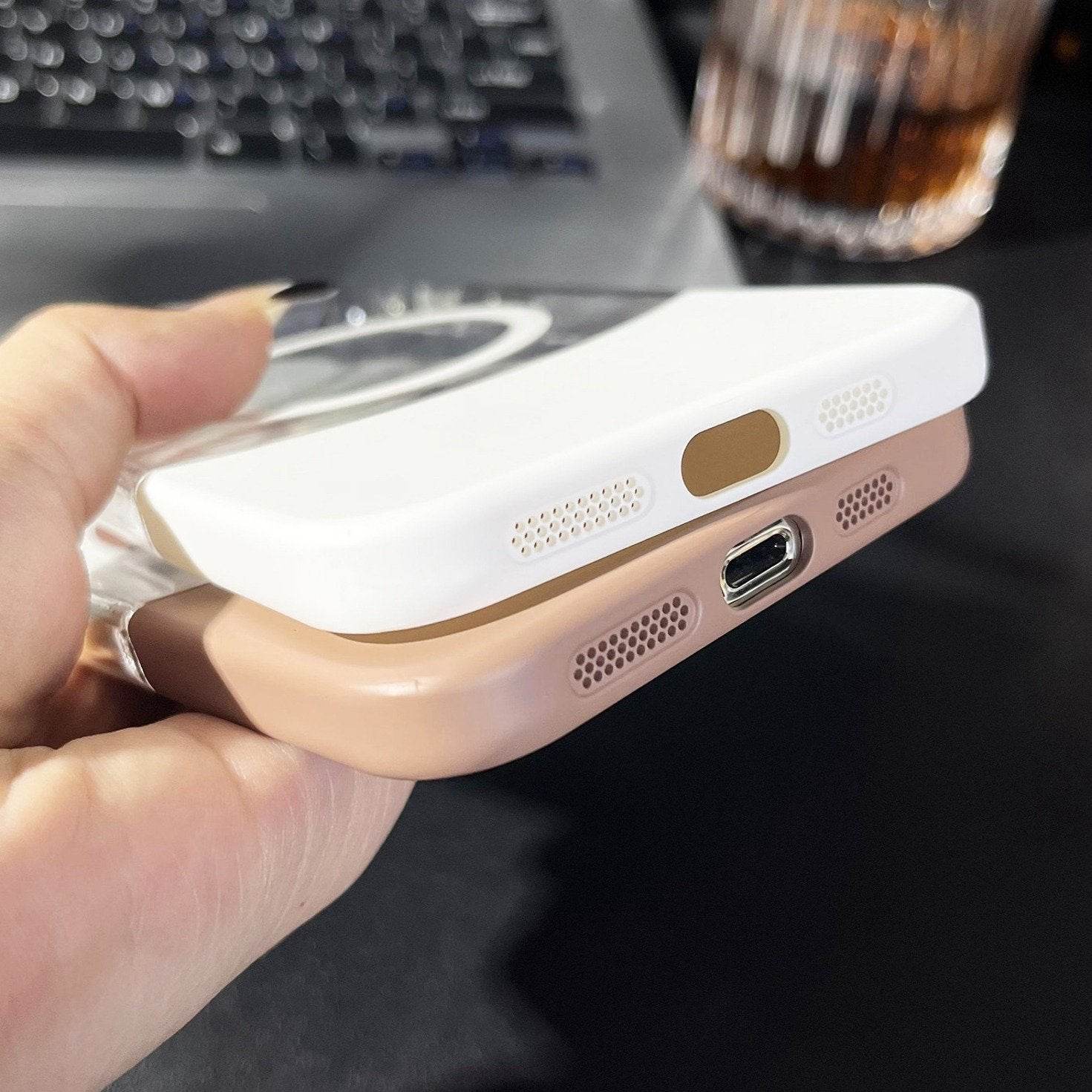 Magnetic Splicing Contrast Transparent Case - iPhone - Million Cases