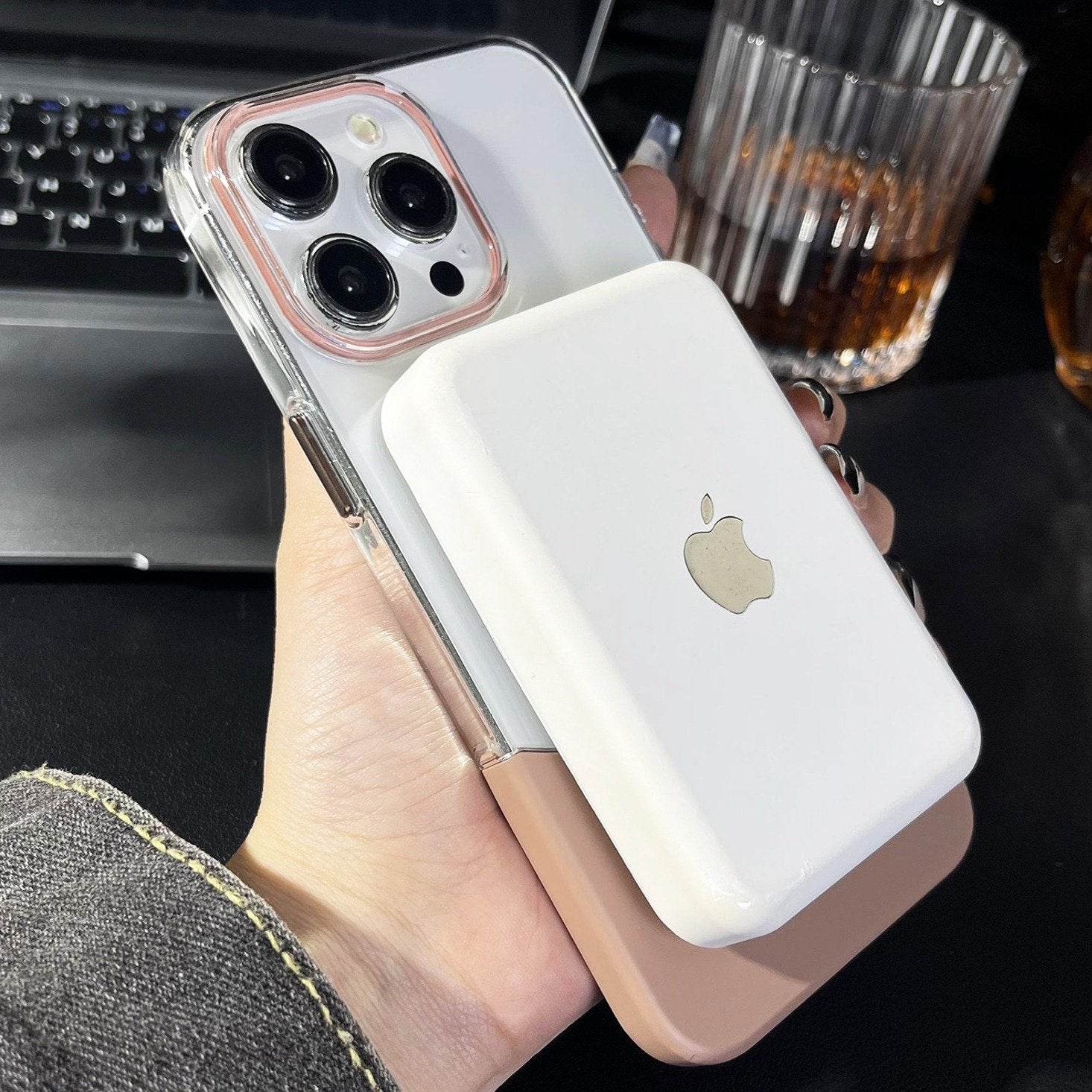 Magnetic Splicing Contrast Transparent Case - iPhone - Million Cases