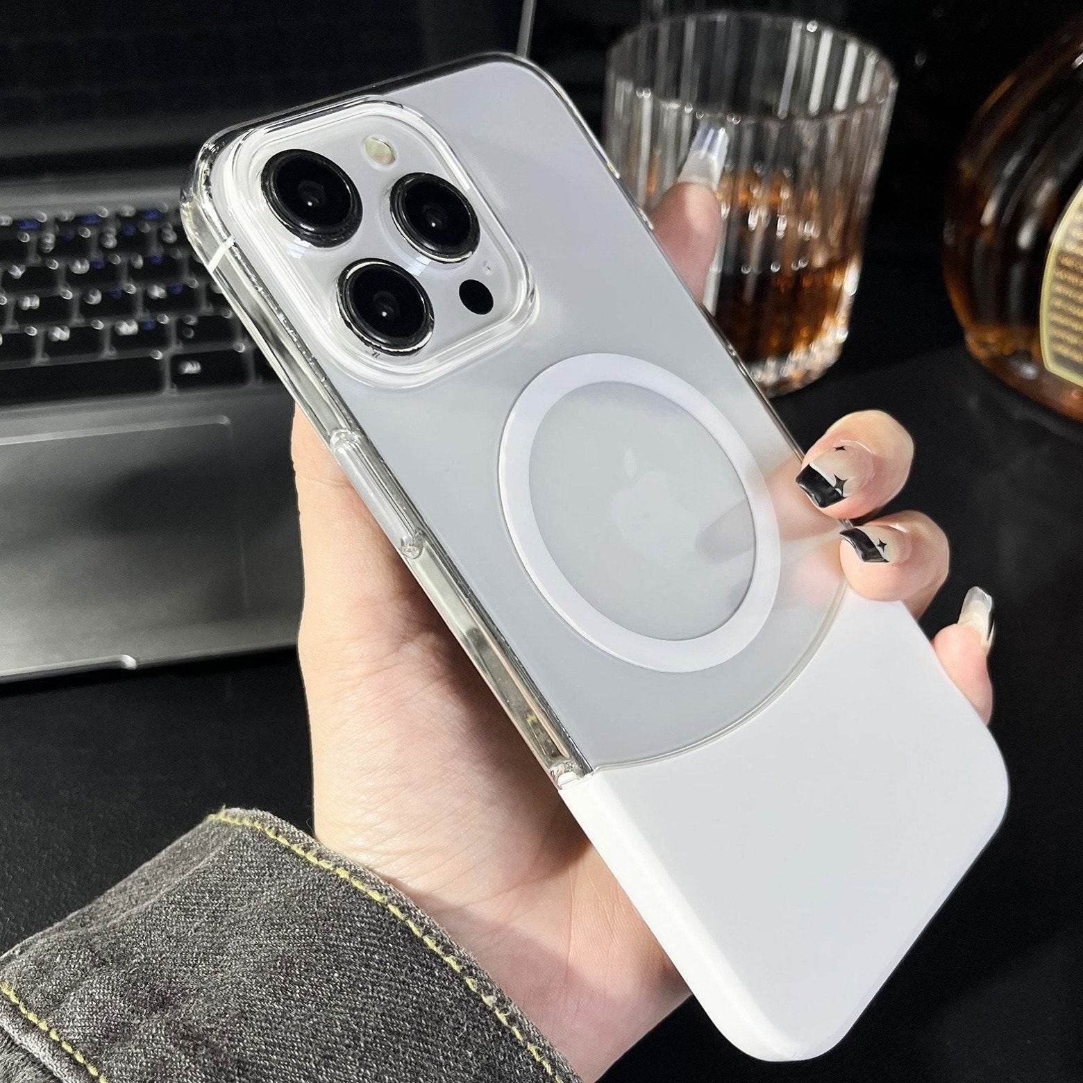 Magnetic Splicing Contrast Transparent Case - iPhone - Million Cases