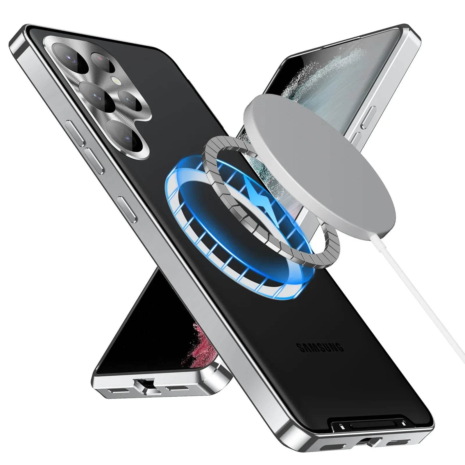 Luxury Ultra-Thin Magsafe Matte Metal Frame Case - Samsung - Million Cases