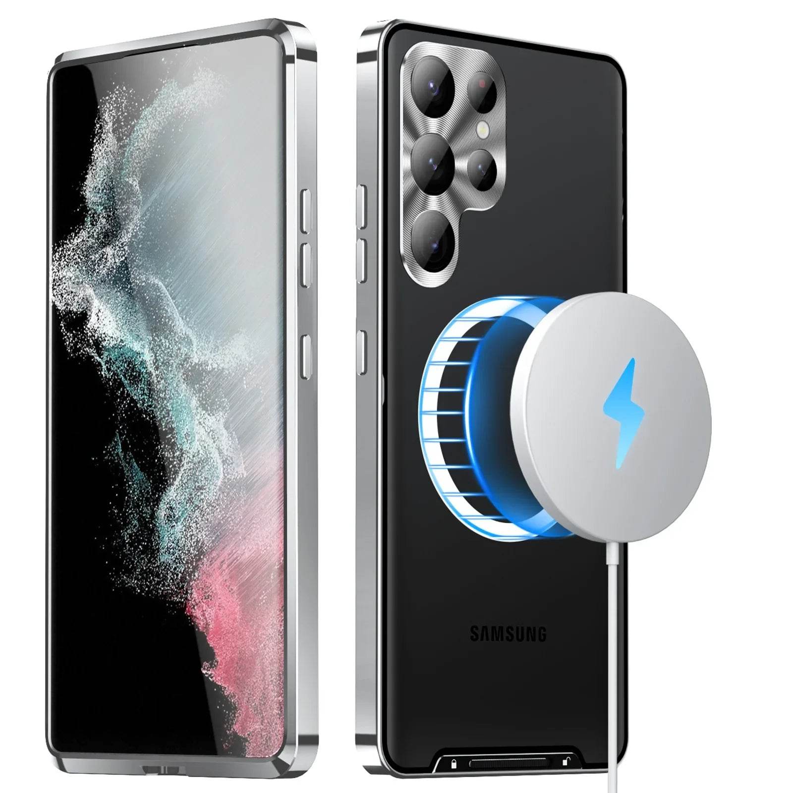 Luxury Ultra-Thin Magsafe Matte Metal Frame Case - Samsung - Million Cases
