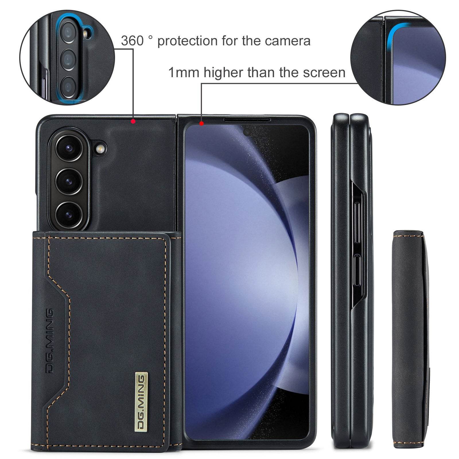 Galaxy Z Fold Series Versatile Magnetic Leather Wallet Case - Million Cases