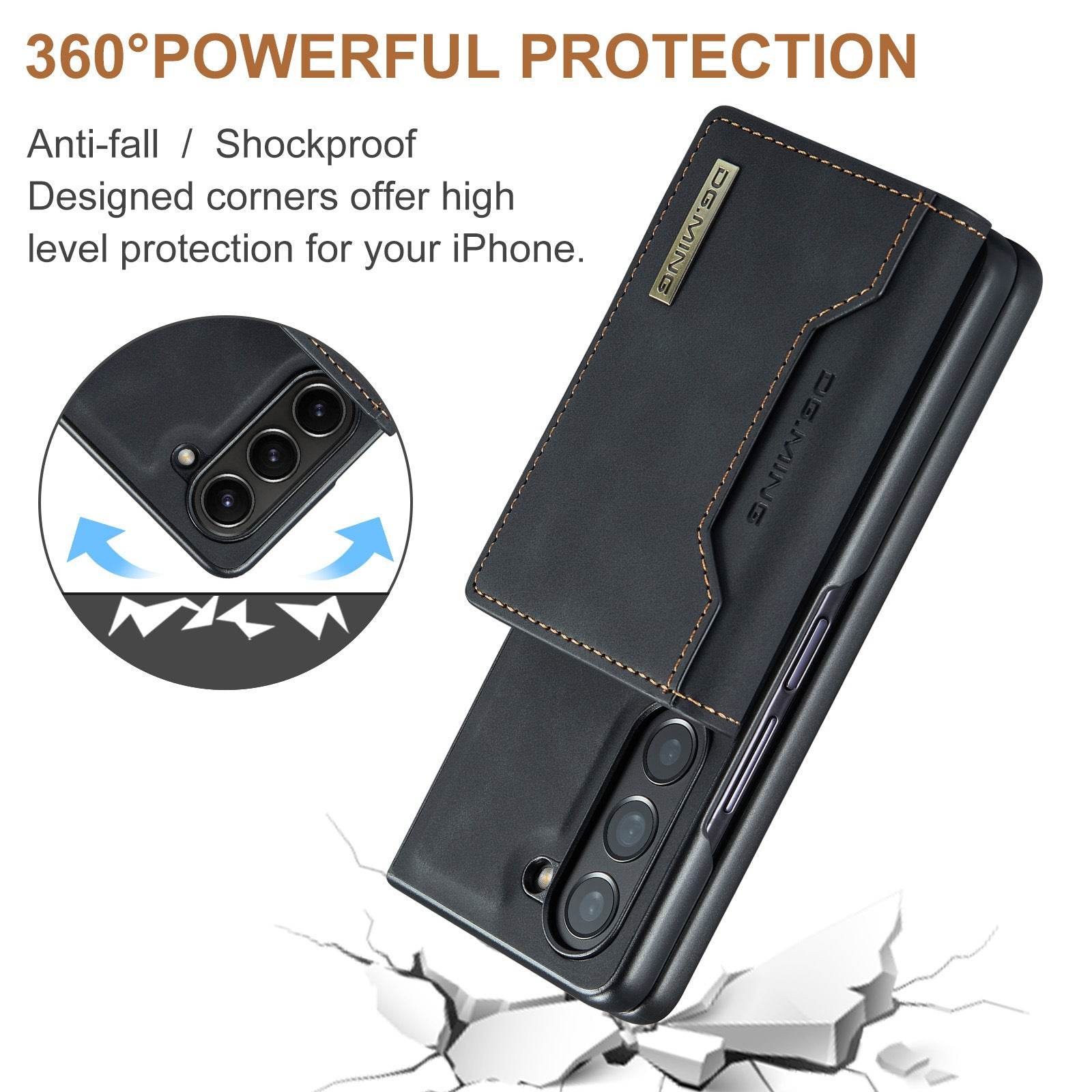 Galaxy Z Fold Series Versatile Magnetic Leather Wallet Case - Million Cases