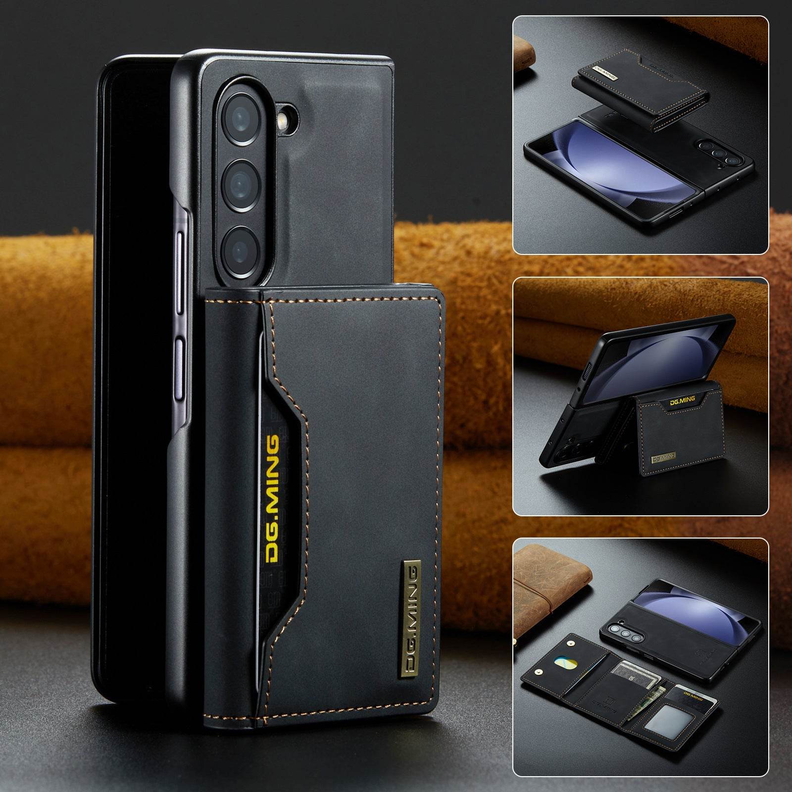 Galaxy Z Fold Series Versatile Magnetic Leather Wallet Case - Million Cases
