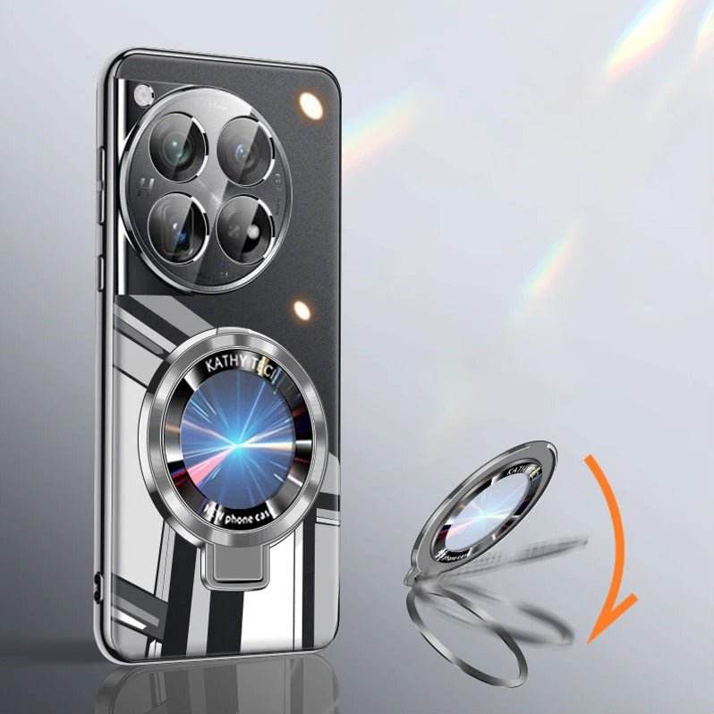 Transparent Electroplated Rotating Stand Case - OnePlus - Million Cases