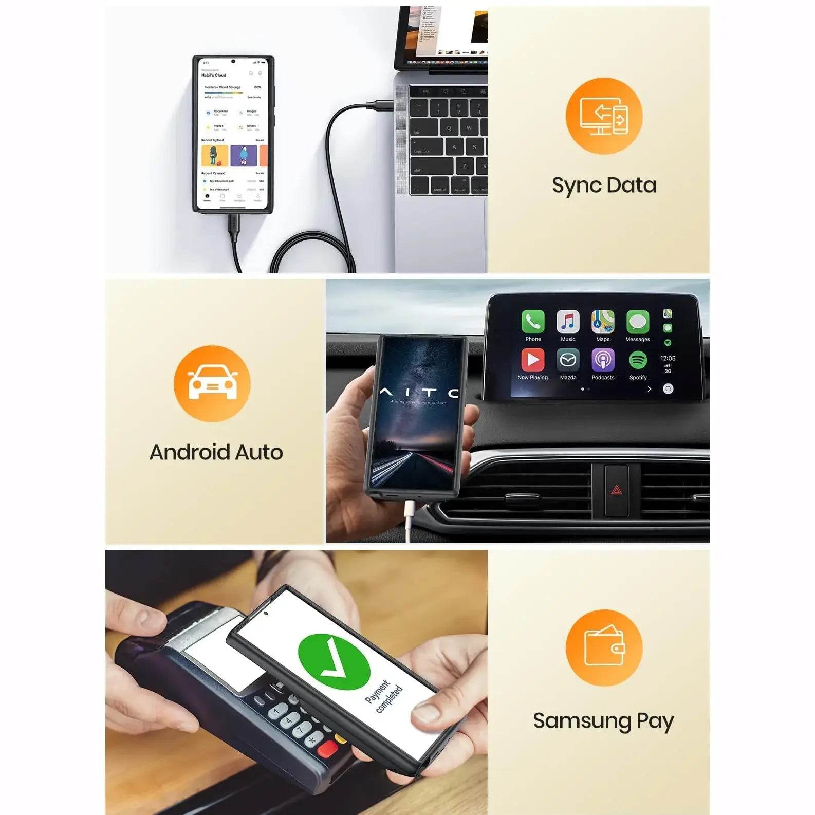 Portable 10000mAh Power Bank Case - Samsung - Million Cases