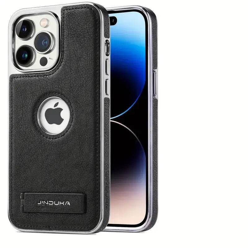 Genuine Leather Bracket Holder Case - iPhone - Million Cases
