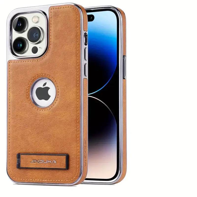 Genuine Leather Bracket Holder Case - iPhone - Million Cases