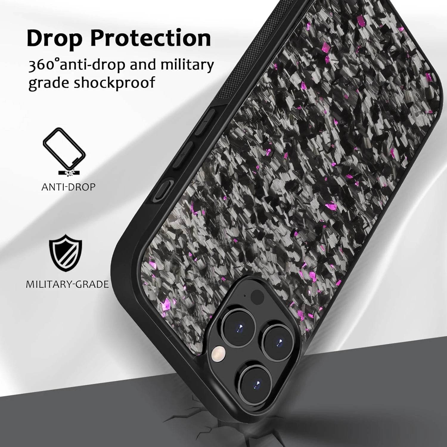 Fragmented Confetti Carbon Fiber Case - iPhone - Million Cases