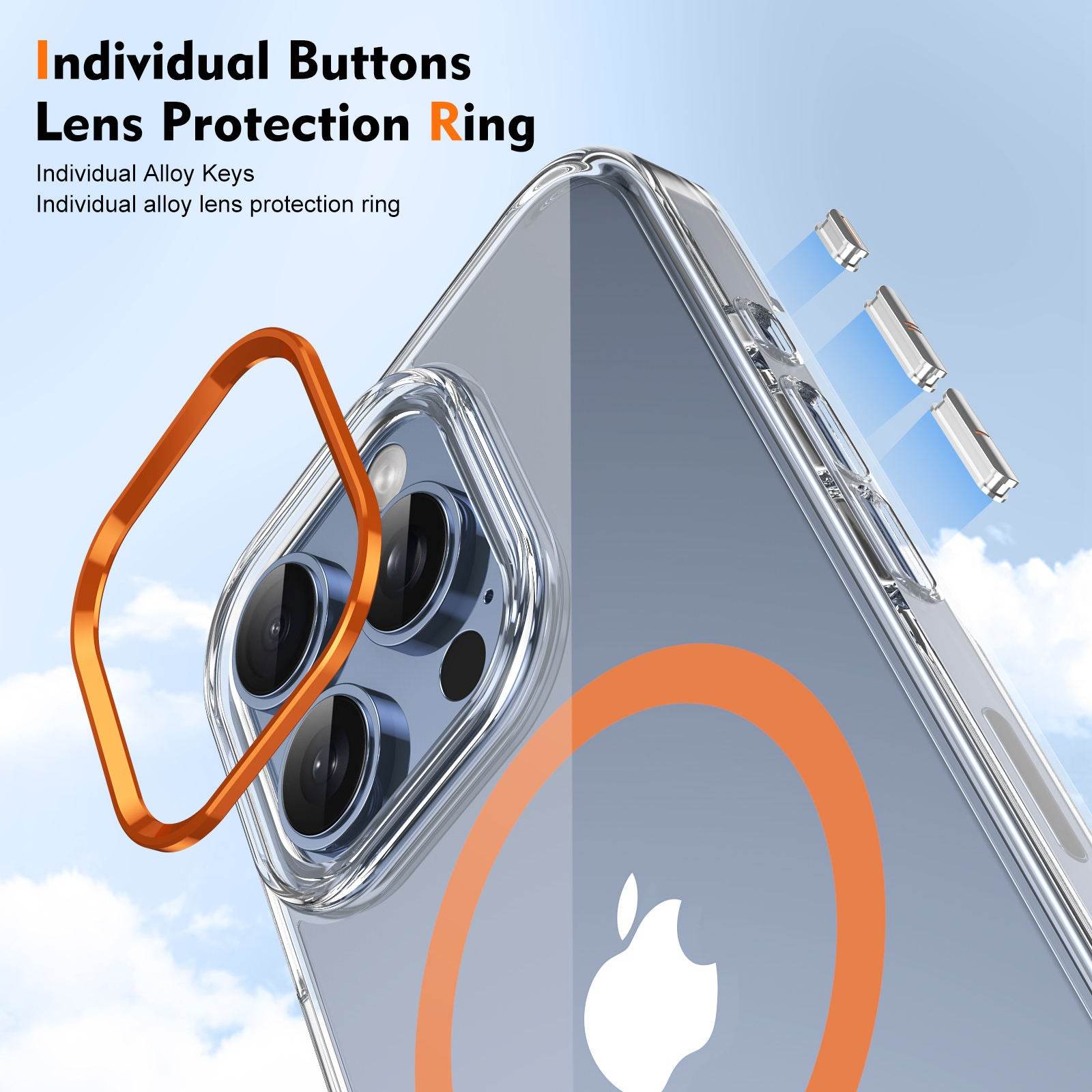 Vibrant Electroplated Magsafe Clear Case - iPhone - Million Cases