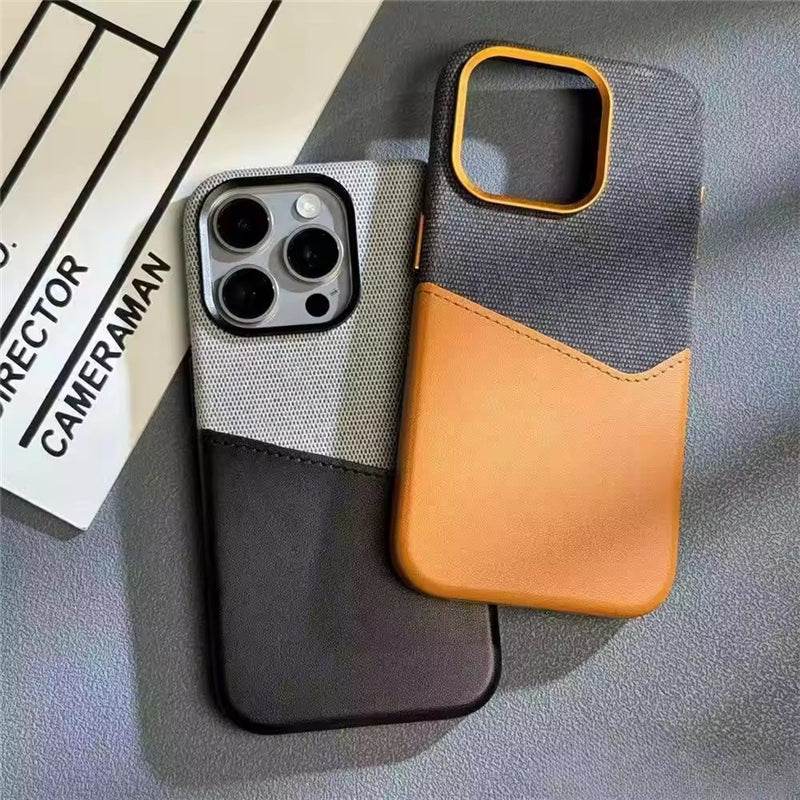 iPhone 16 Series Sleek Dual Tone Card Holder Case - Million Cases