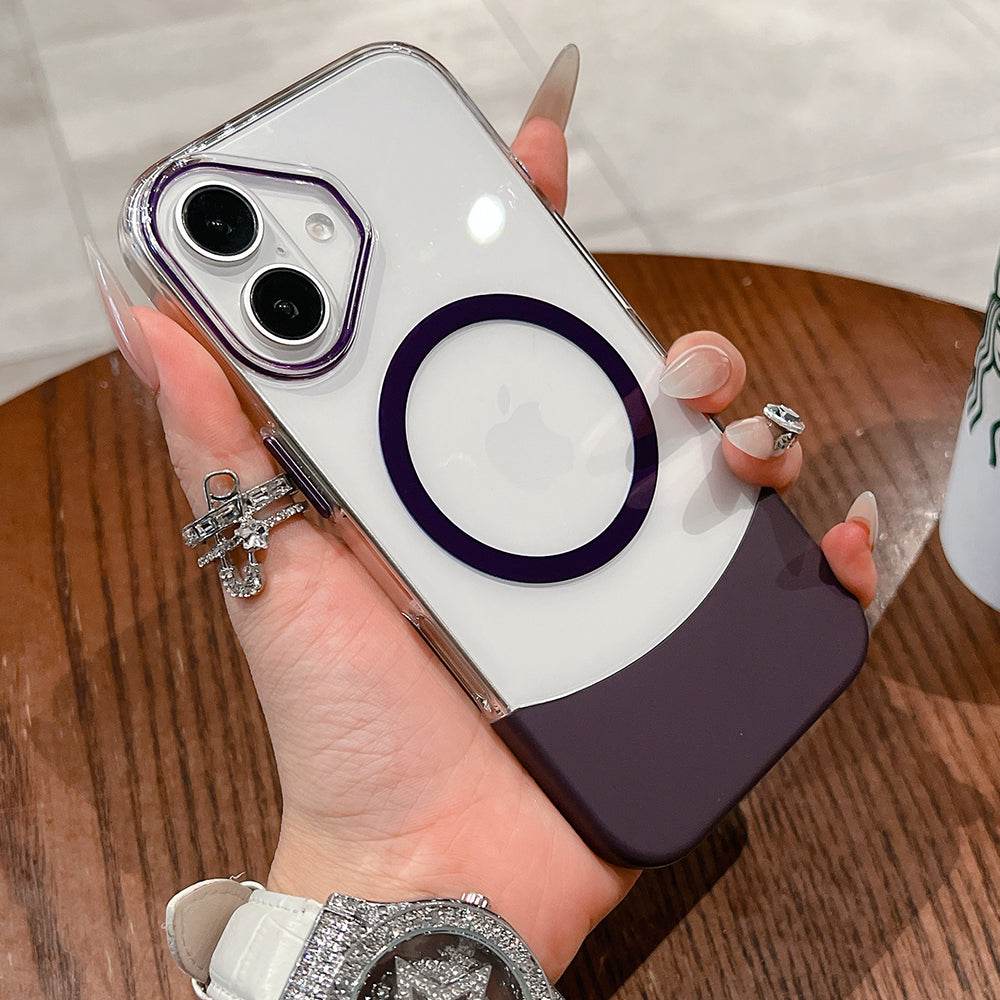 Magnetic Splicing Contrast Transparent Case - iPhone - Million Cases