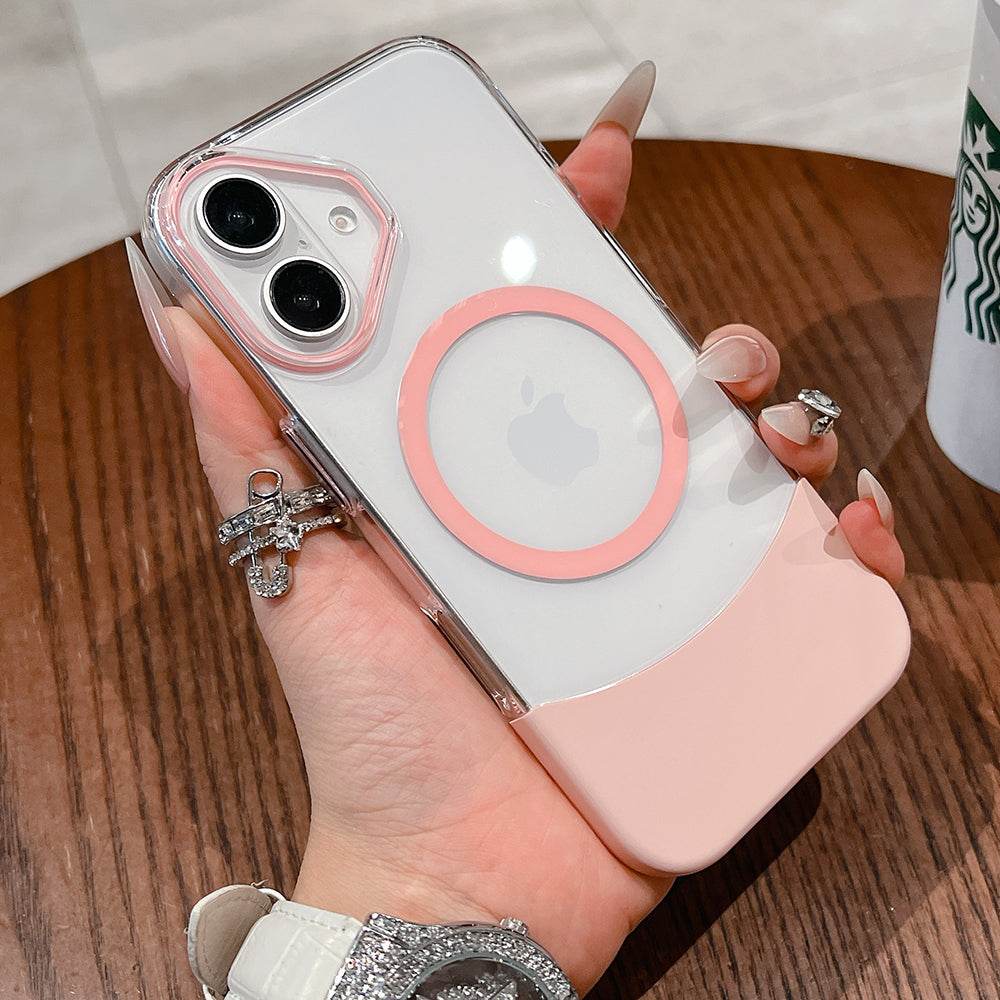 Magnetic Splicing Contrast Transparent Case - iPhone - Million Cases