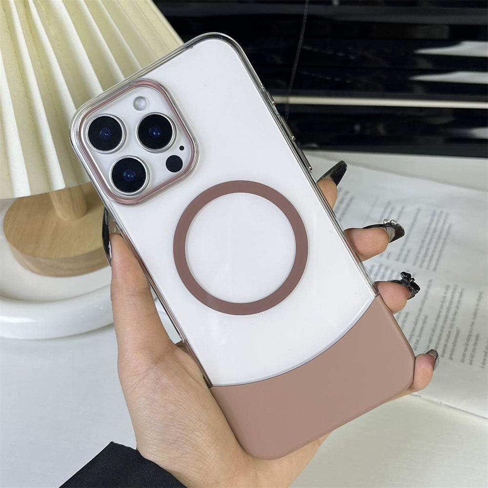 Magnetic Splicing Contrast Transparent Case - iPhone - Million Cases