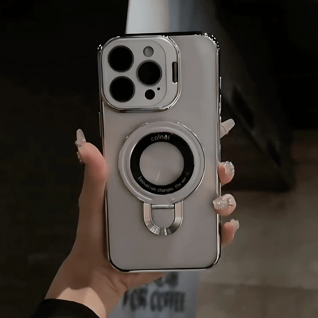 iPhone 16 Series Crystal Ring Grip Lens Bracket Case - Million Cases