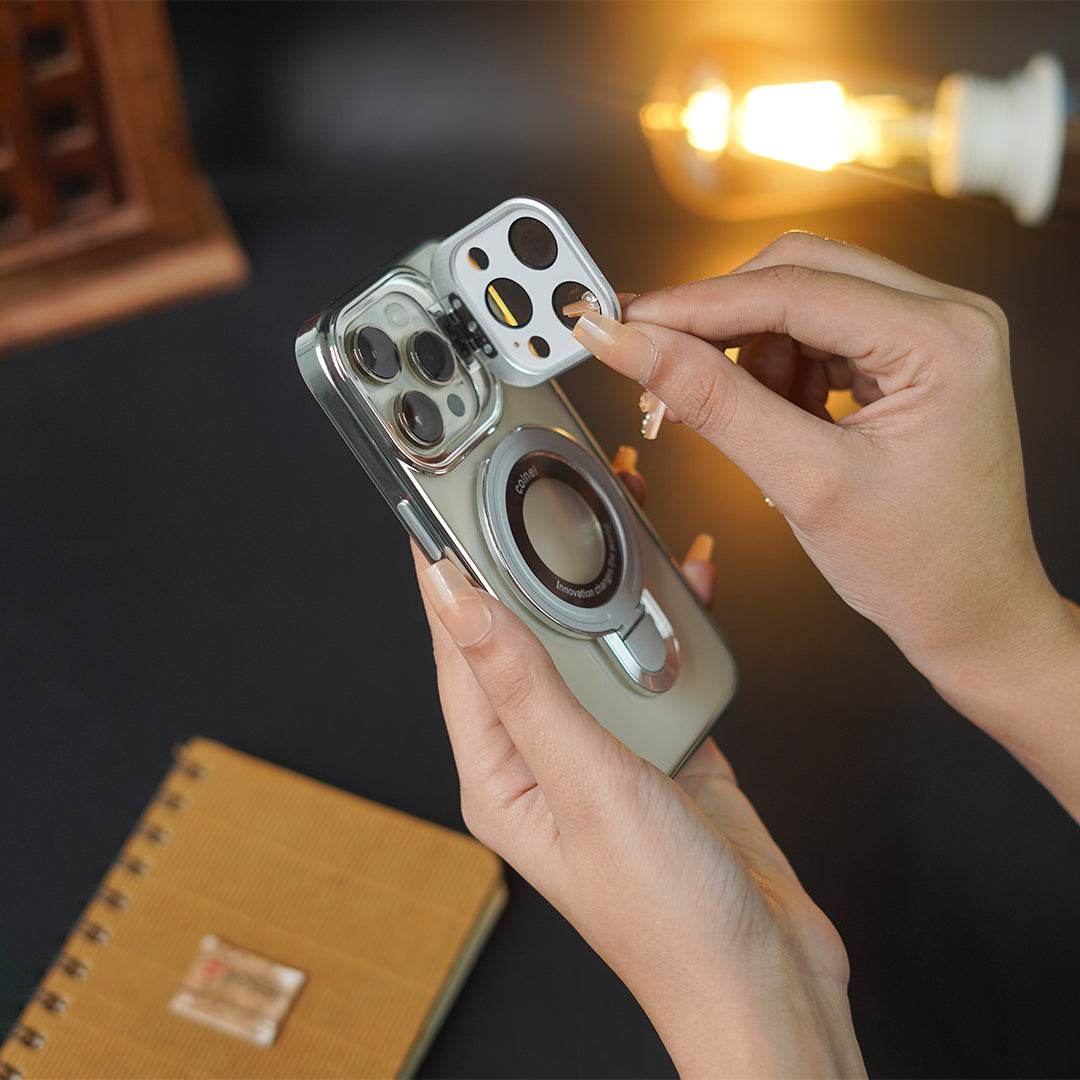 iPhone 16 Series Crystal Ring Grip Lens Bracket Case - Million Cases