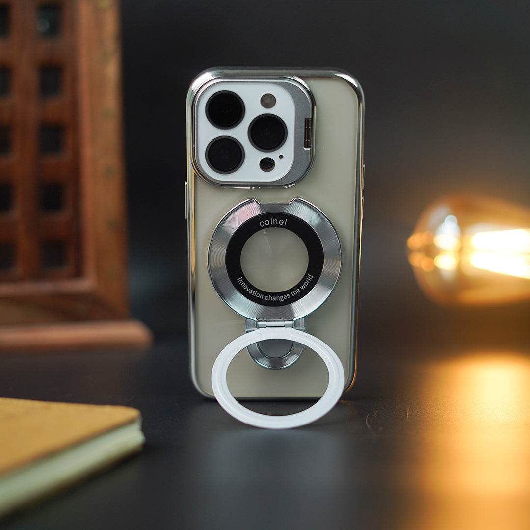 iPhone 16 Series Crystal Ring Grip Lens Bracket Case - Million Cases