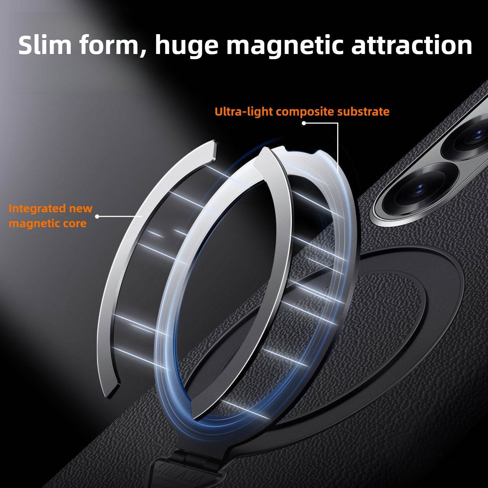 Galaxy Z Fold Series Infinity Luxe Leather Kickstand Case - Million Cases