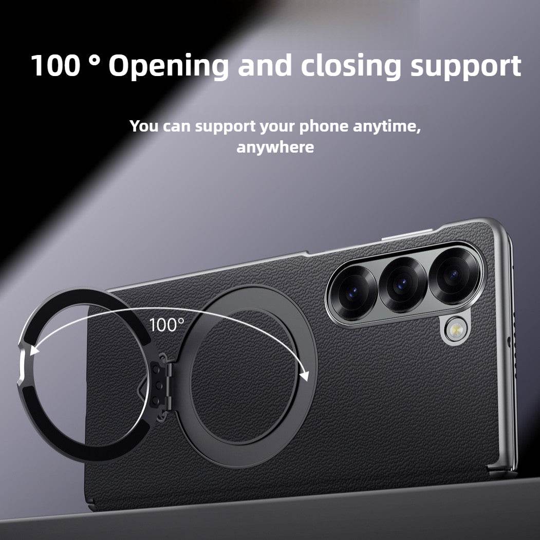 Galaxy Z Fold Series Infinity Luxe Leather Kickstand Case - Million Cases