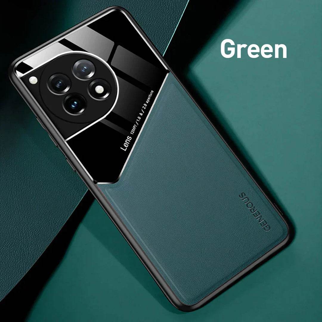 OnePlus 11R Vintage Leather Magnetic Holder Case - Million Cases